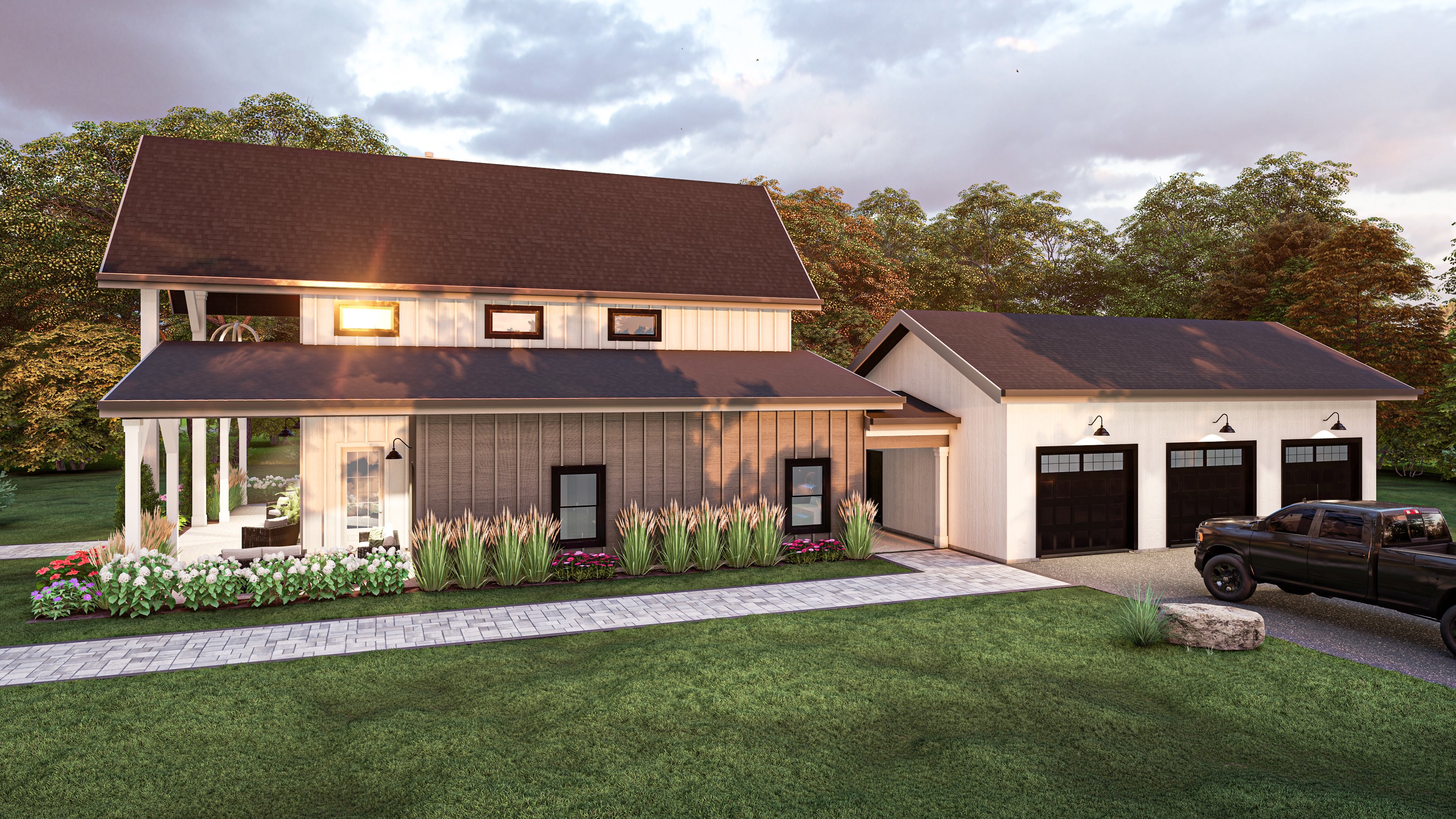 Hosta Plan (3/3/3 2,368 SF)