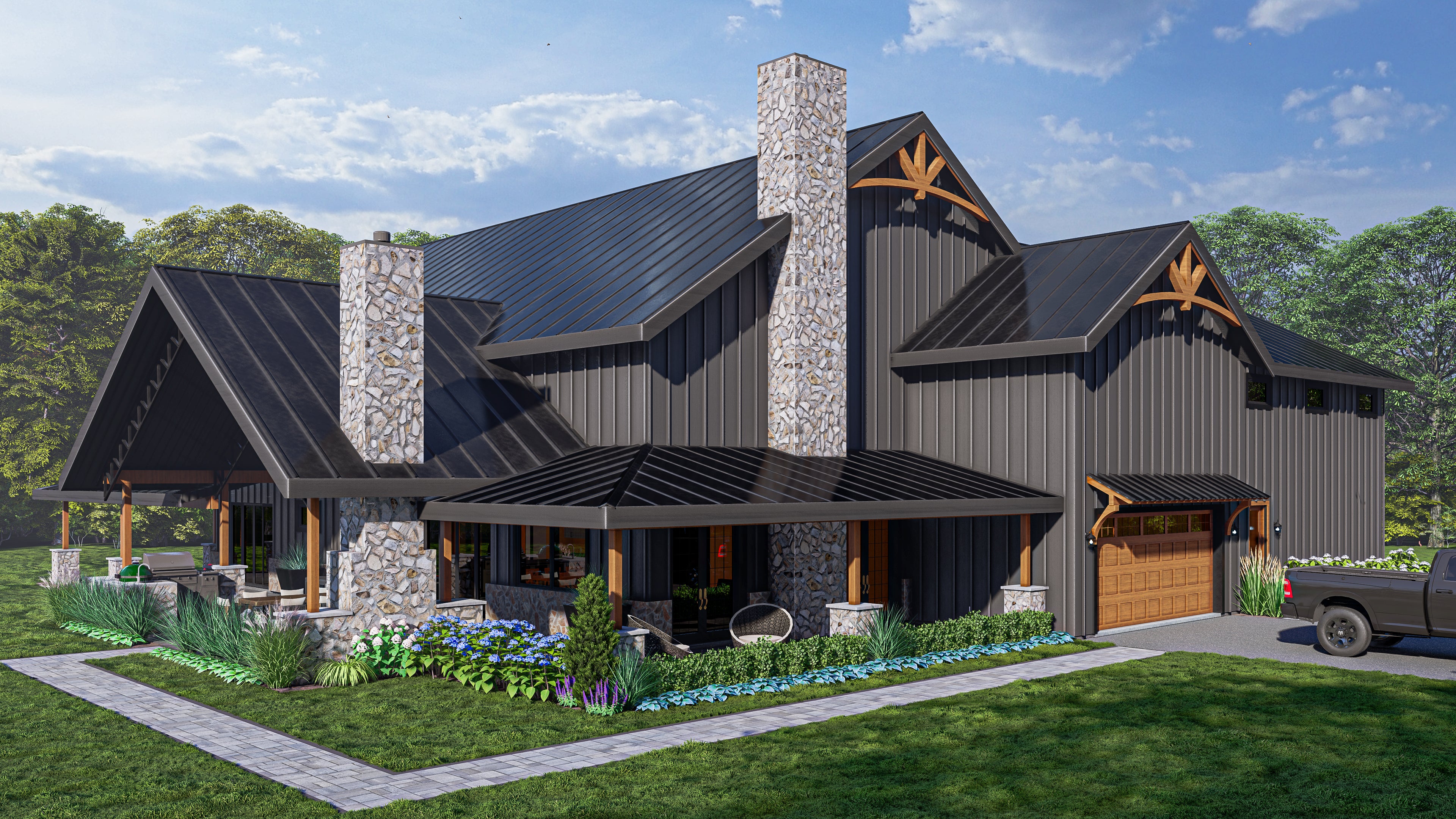 Gaillardia #1 Plan (5/4/2 7,605 SF)