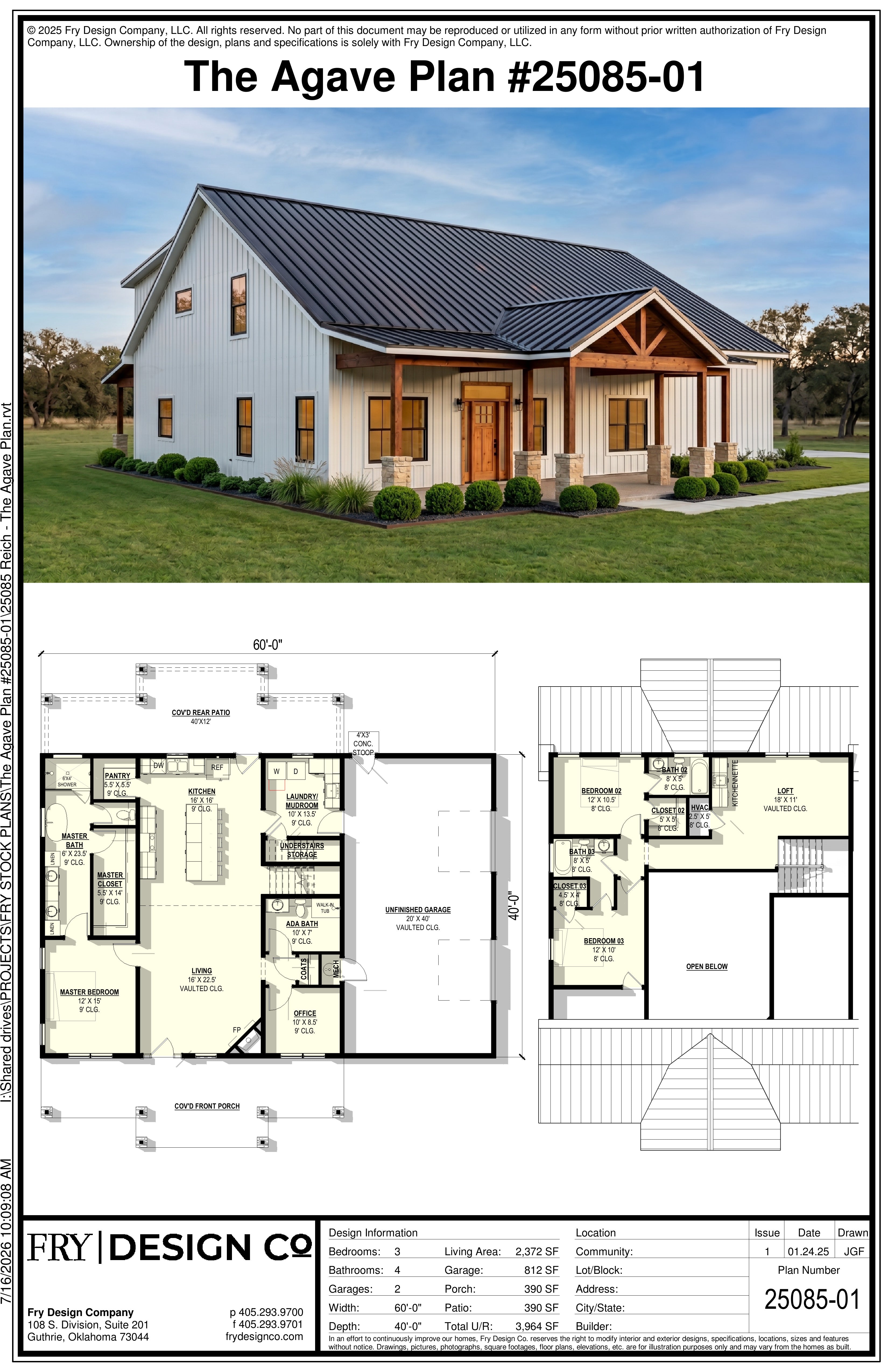 Agave Plan (3/4/2 2,372 SF)