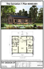Carnation 1 Plan (3/2/0 2,000 SF)