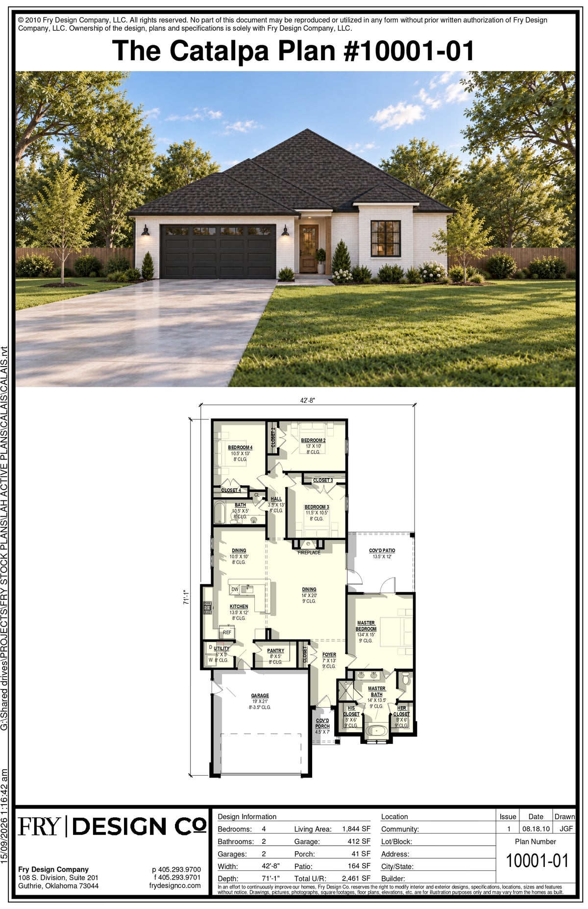 Catalpa Plan (4/2/2 1,844 SF)