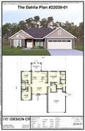 Dahlia #1 Plan (3/2/2 1,442 SF)