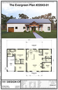 Evergreen Plan (3/2/1 1,591 SF)