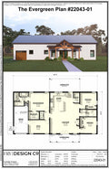 Evergreen Plan (3/2/1 1,589 SF)