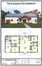 Evergreen Plan (3/2/1 1,589 SF)