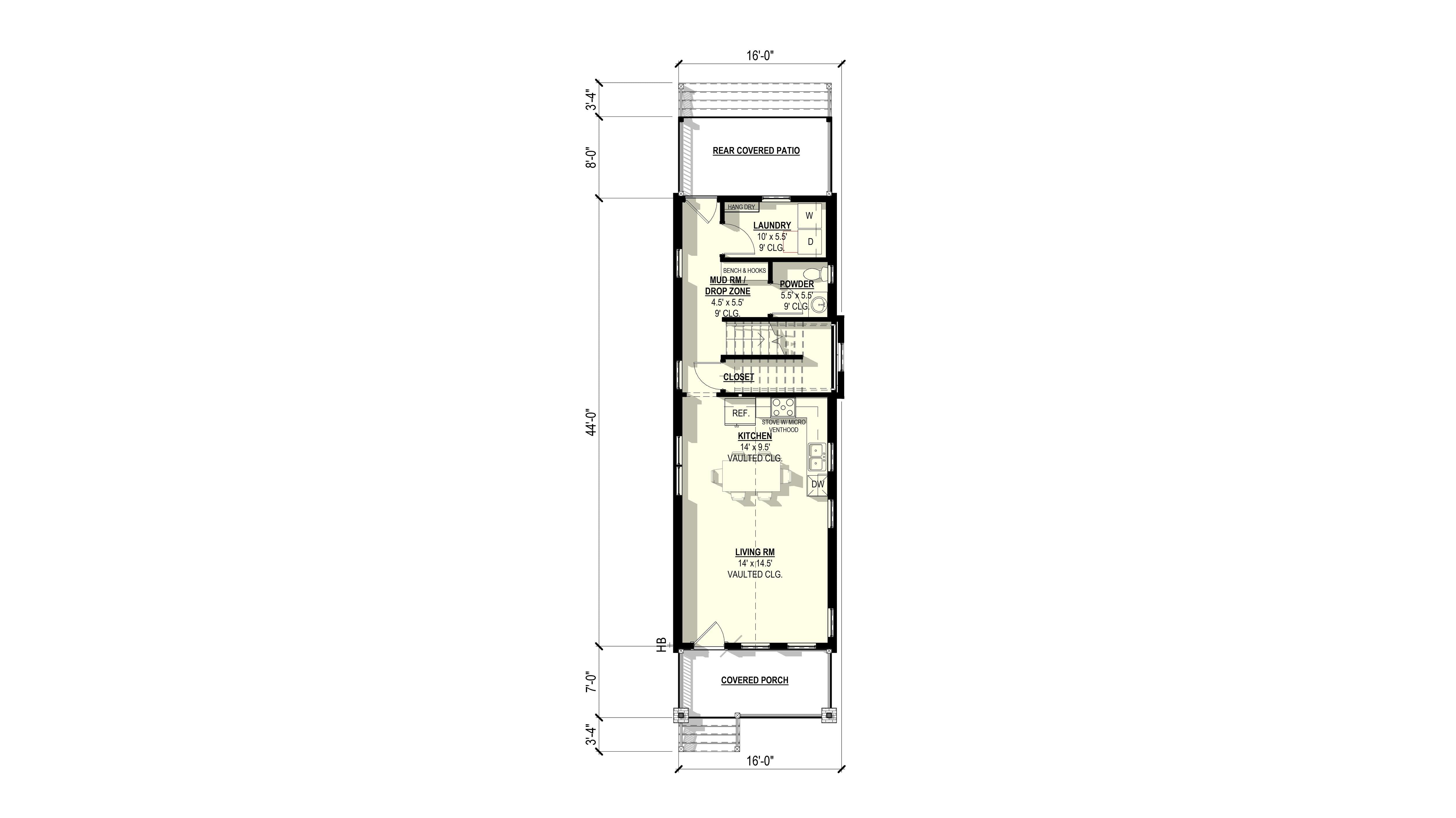Gardenia 2 Plan (2/2.5/0 1,268 SF)