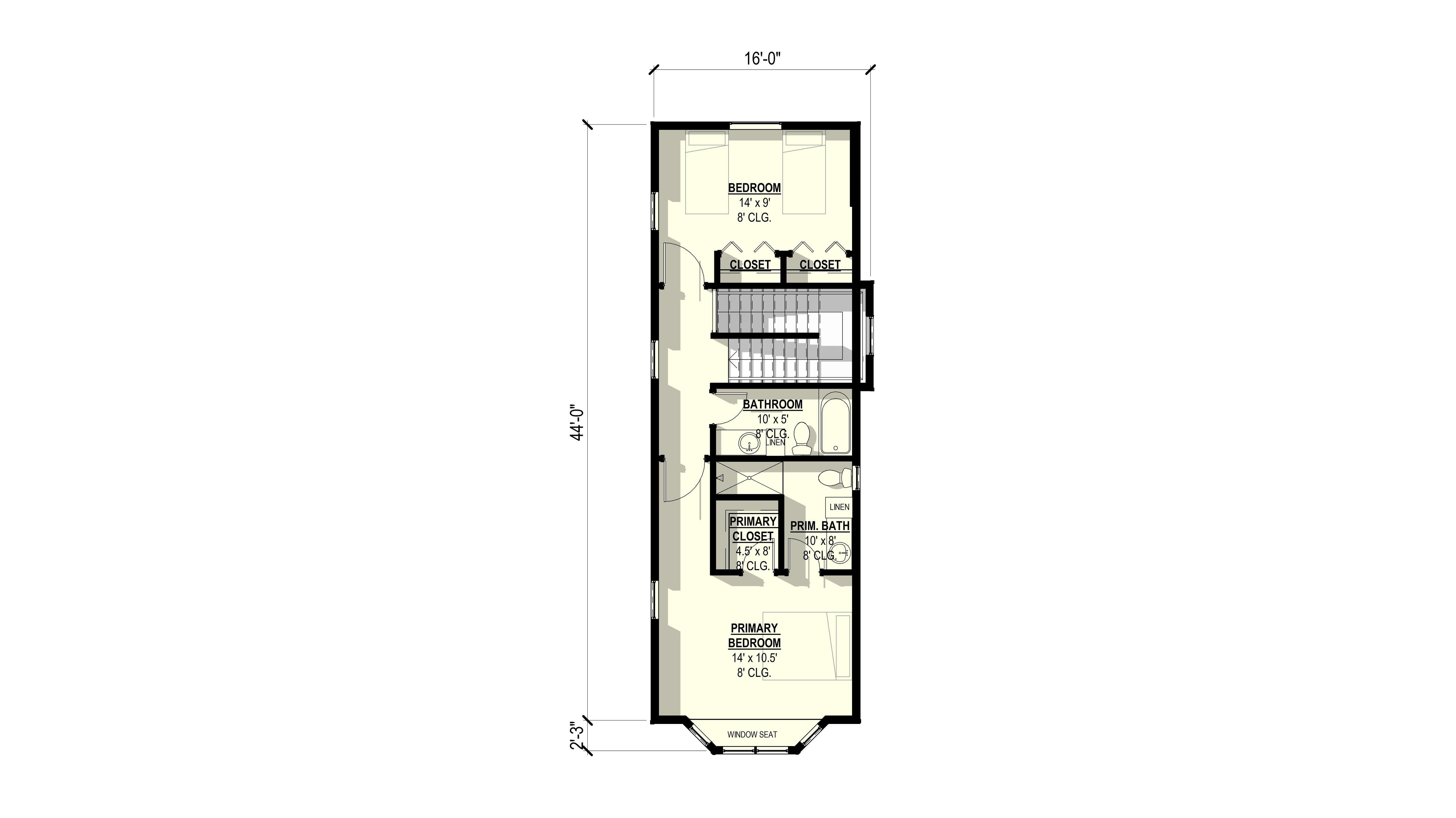 Gardenia 2 Plan (2/2.5/0 1,268 SF)