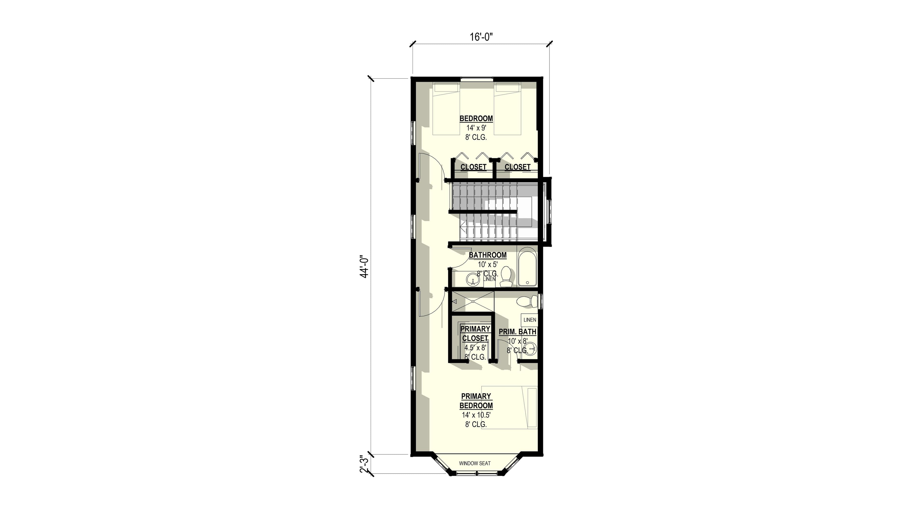 Gardenia 2 Plan (2/2.5/0 1,268 SF)