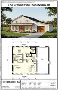 Ground Pine Plan (1/1.5/2 1,070 SF)