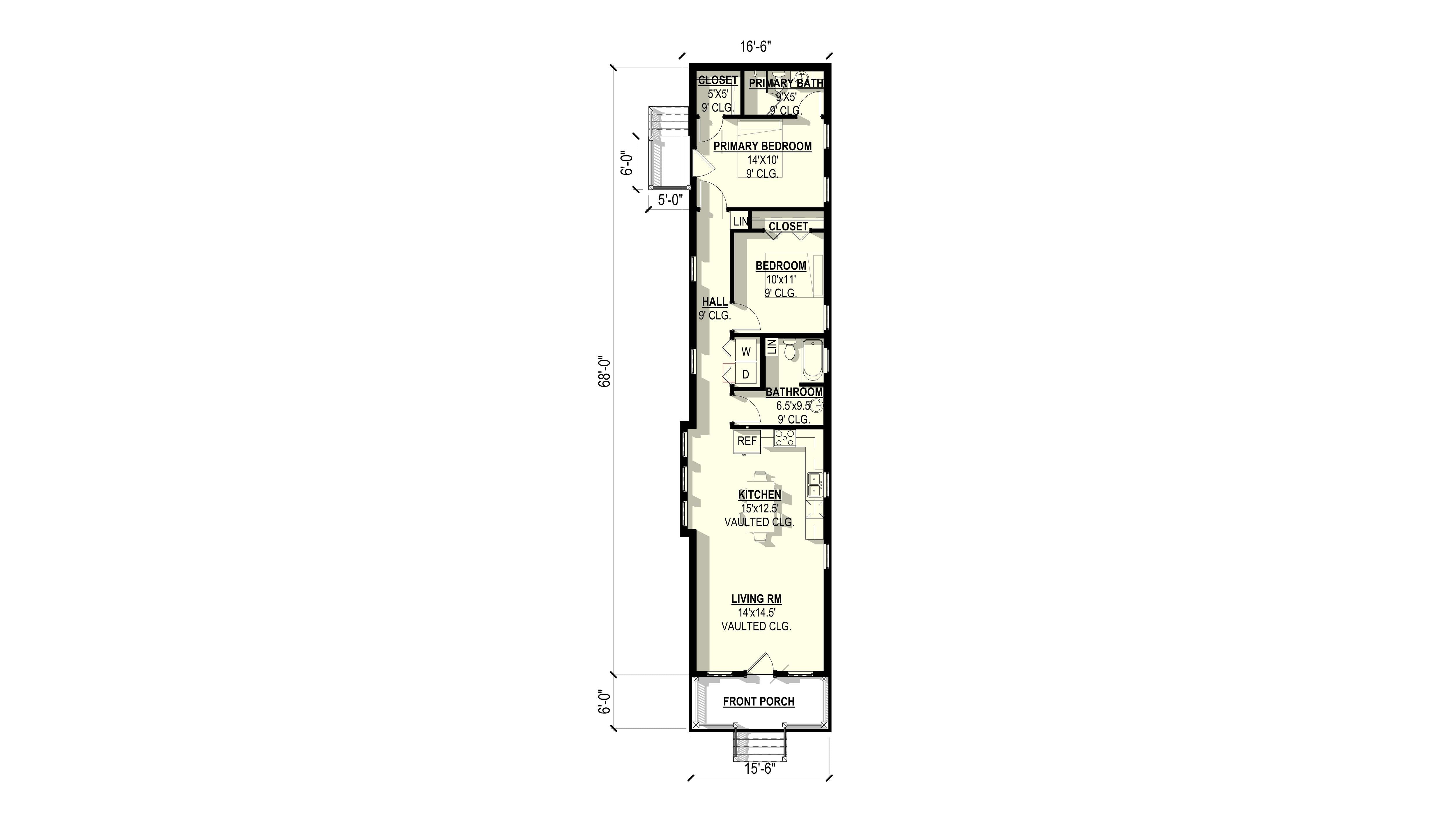 Lily 2 Plan (2/2/0 1,032 SF)