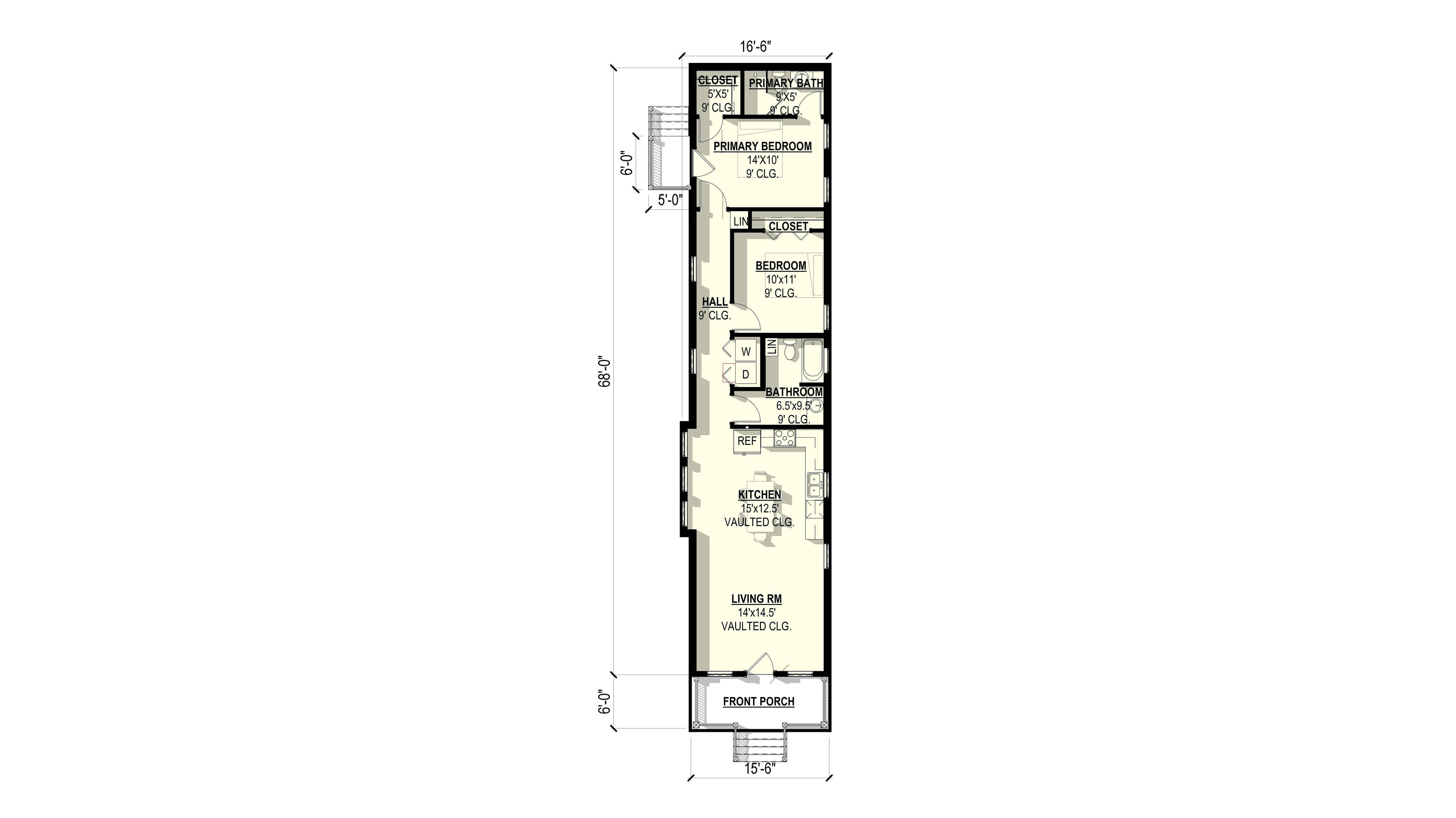 Lily 2 Plan (2/2/0 1,032 SF)