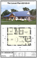 Locust Plan (2/2/0 1,200 SF)