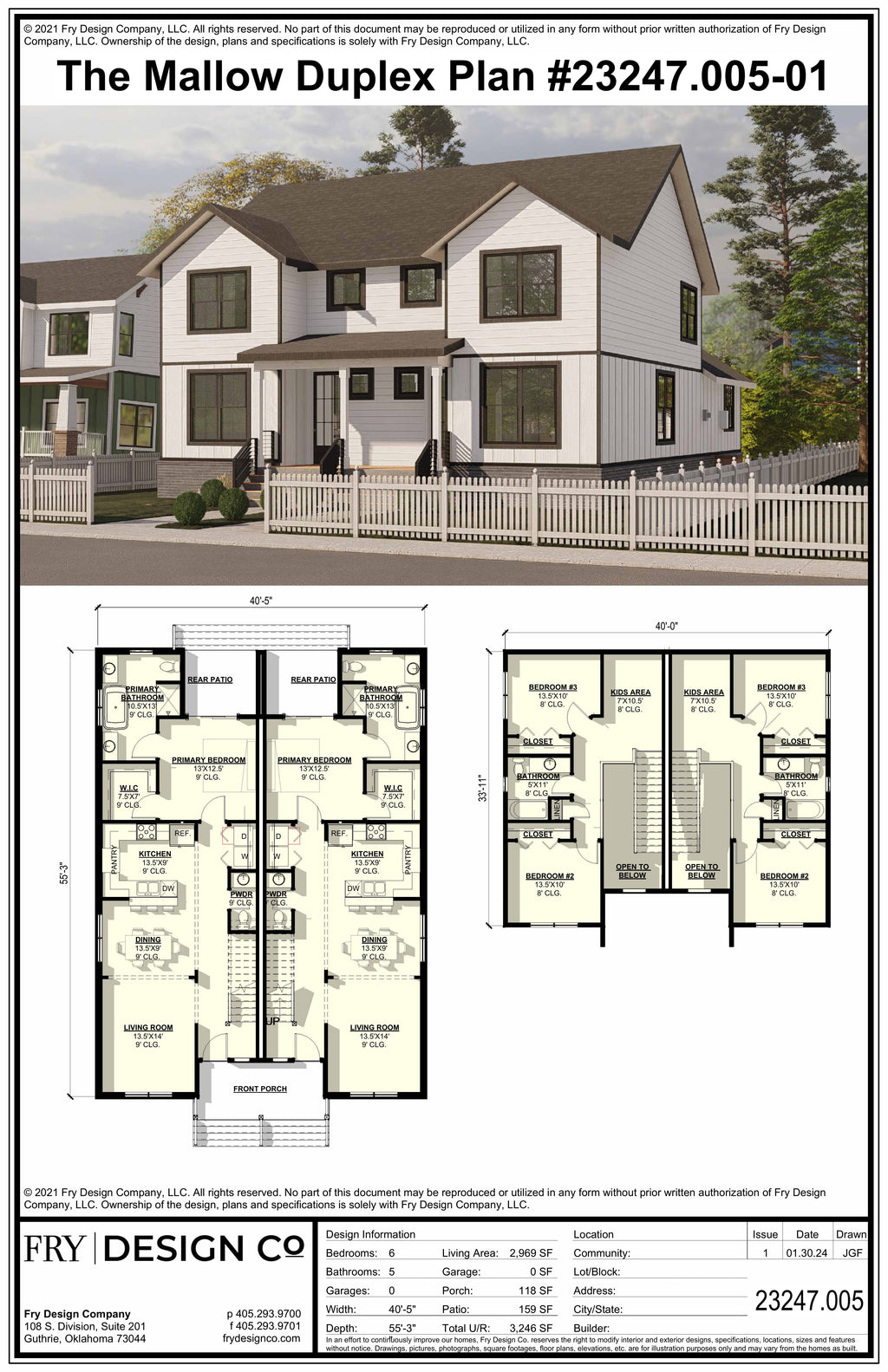 Mallow Plan (6/2.5/0 2,969 SF)