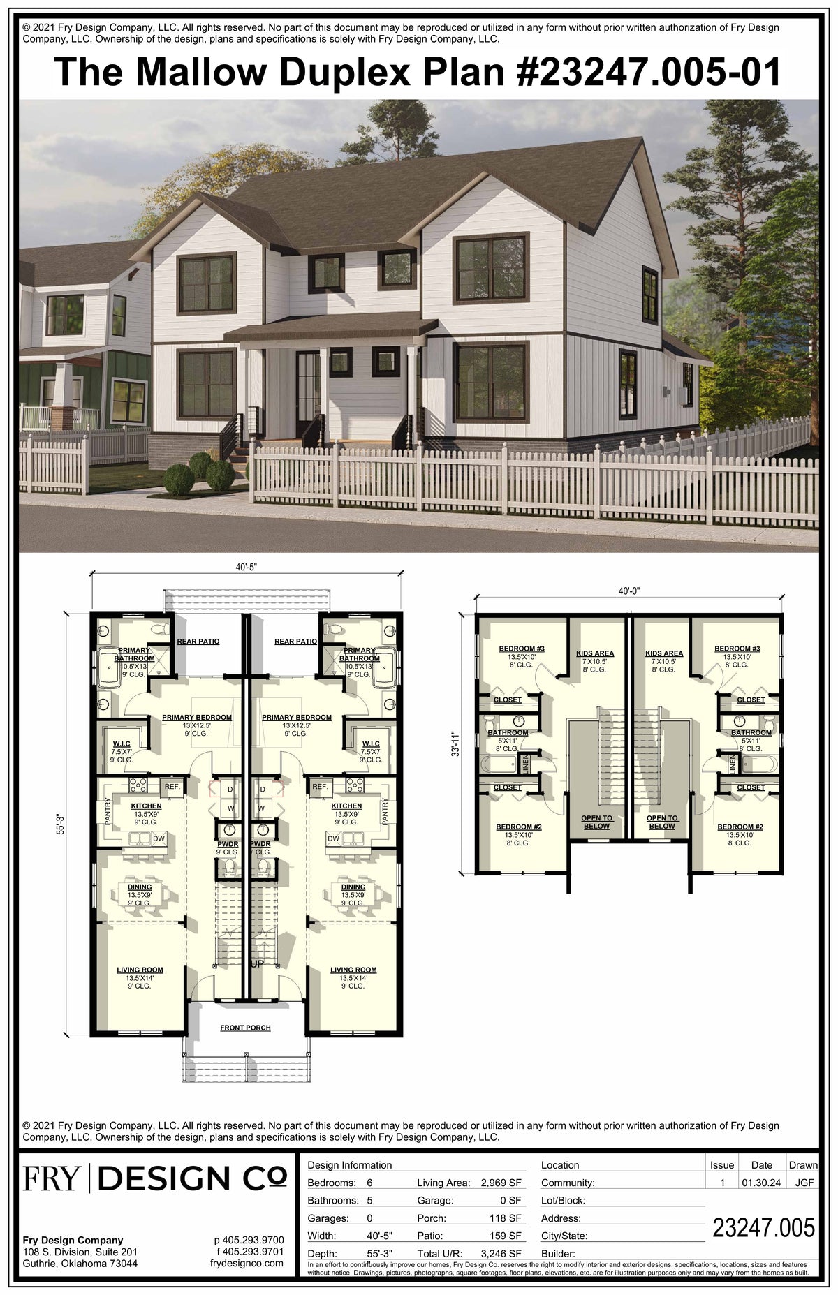Mallow Plan (6/2.5/0 2,969 SF)