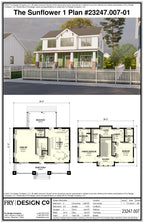 Sunflower 1 Plan (2/2.5/0 1,386 SF)