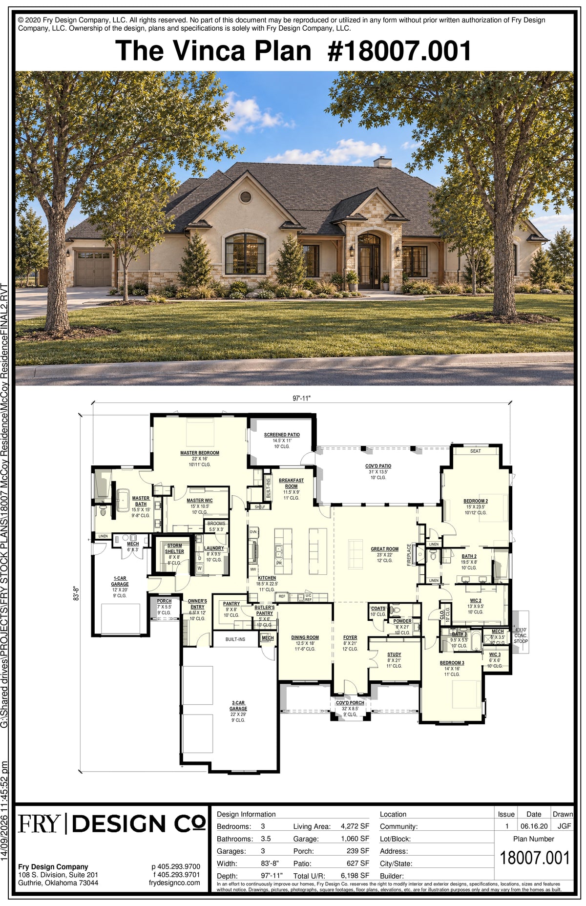 The Vinca Plan (4/3.5/3 4,406 SF)