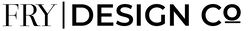 Logo of FRY DESIGN CO with a black text on a white background